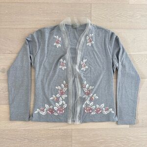 Vintage Sandro Paris Light Weight Cardigan Top - Made In France - Size S